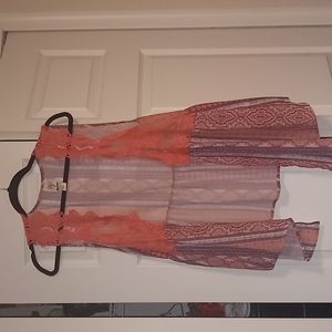 Self esteem orange shades boho summer vest